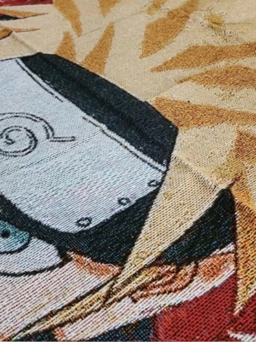 Naruto Weekly Shonen Jump Woven Tapestry Blanket-Vintage Manga Cover Art 60x50”